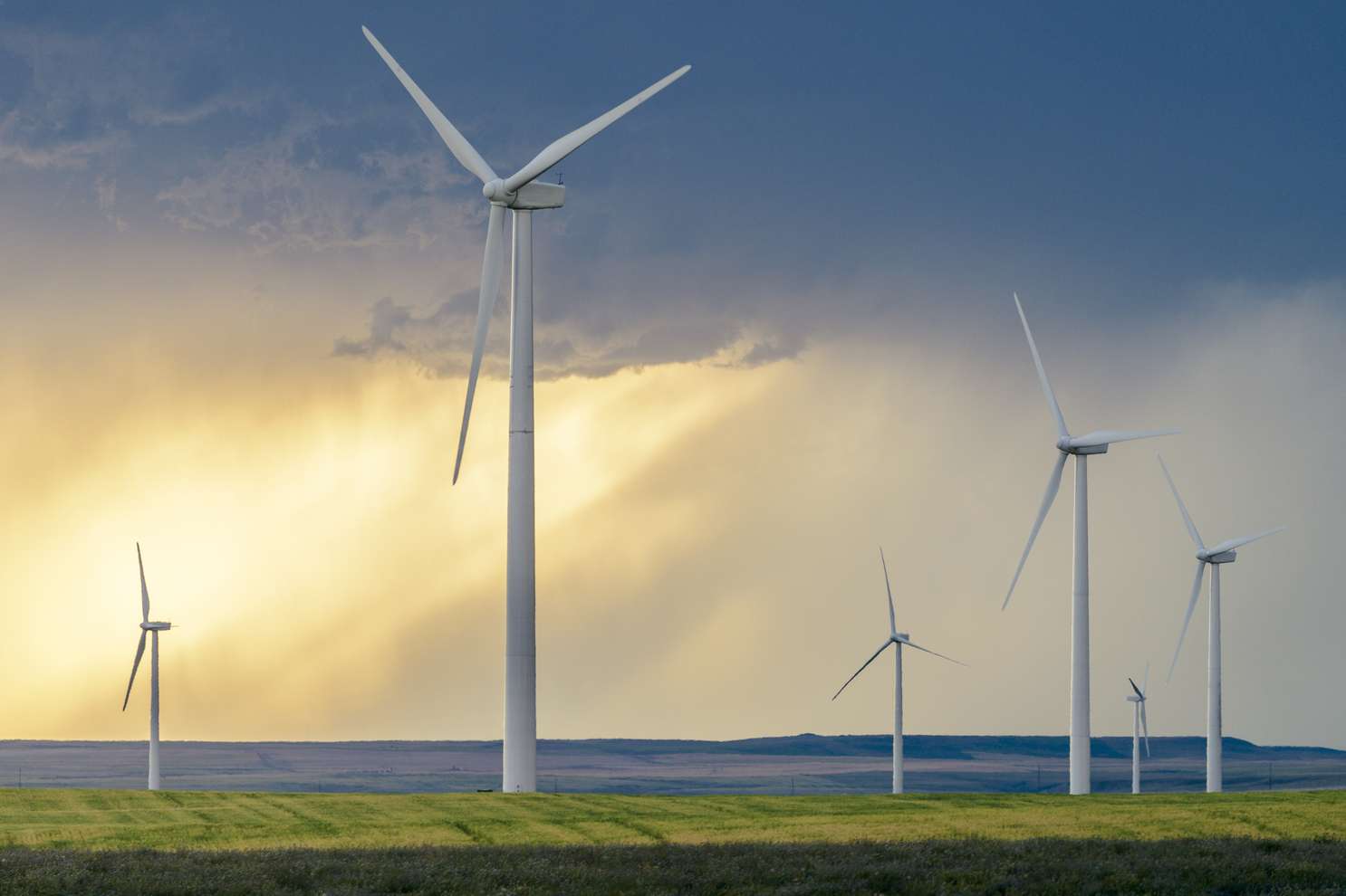 wind-turbines-sunset